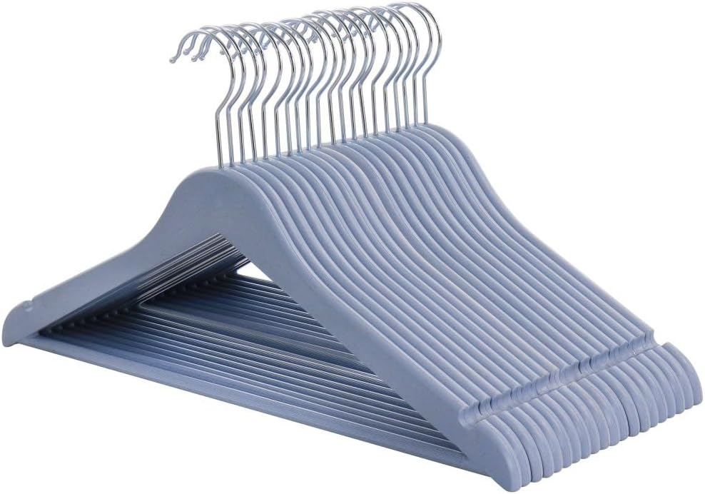Elama Home 20 Piece Eco Friendly Coat Hangers in Blue (ELH-20) 20 Piece Set