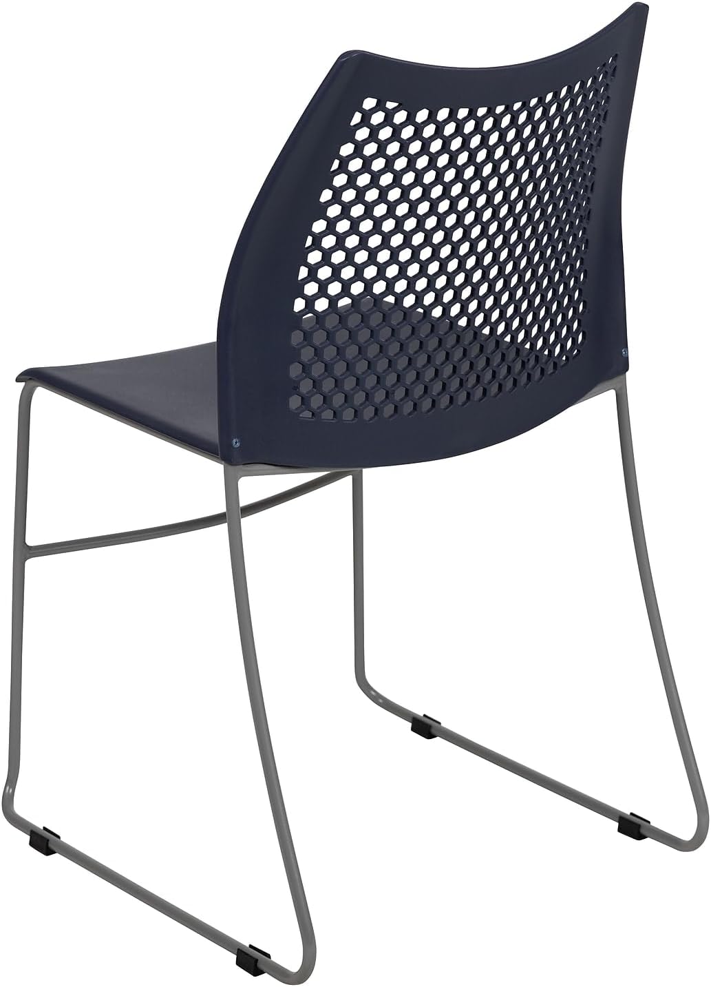 Flash Furniture HERCULES Series 661 lb Capacity Stack Chair with Air-Vent Back and Sled Base