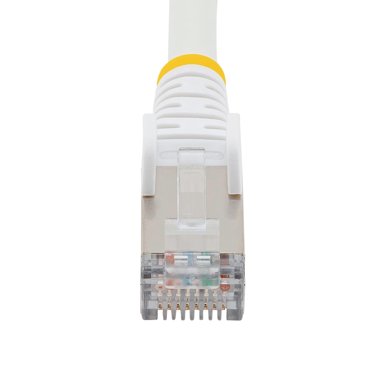 StarTech.com 6in CAT6a Ethernet Cable - Low Smoke Zero Halogen (LSZH) - 10 Gigabit 500MHz 100W PoE RJ45 S/FTP White Network