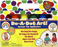 Do A Dot Art! Markers 6-Pack Rainbow Washable Paint Markers, The Original Dot Marker, Activity Craft Coloring Supplies for Kids and Toddlers, Made in the USA