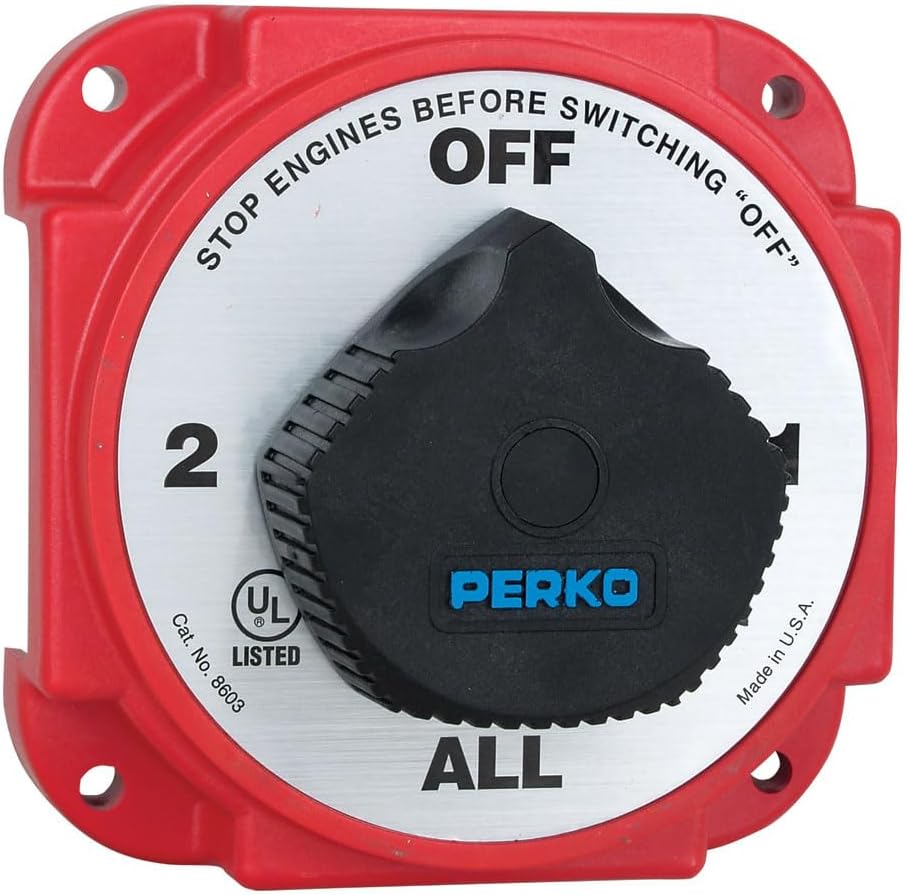 Perko Heavy Duty Battery Selector Switch w/Alternator Field Disconnect