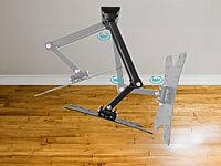 Monoprice Full Motion Single-Stud TV Wall Mount Bracket for 23" to 43" TVs up to 44lbs, Max VESA 200x200