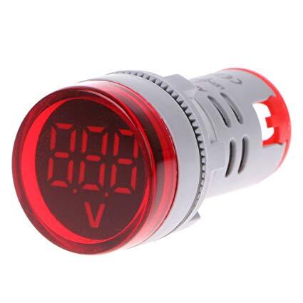 Smidnya Round Indicator Voltmeter AC50~500 RED