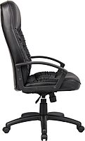 Boss Office Products High Back LeatherPlus Chair in Black