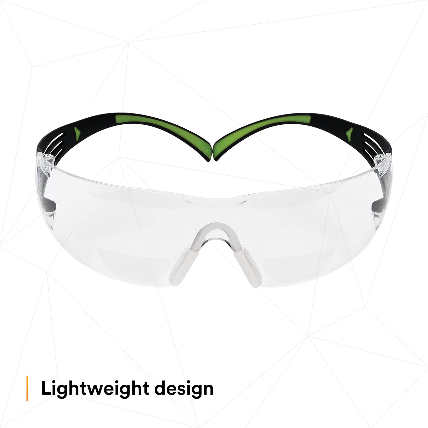 3M SecureFit Protective Eyewear, Polycarbonate Frame, SF420AF 400 Series, Anti-Fog Lens, +2.0 Diopter, One Size