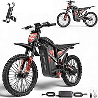 WINDHORSE Y1 Electric Dirt Bike 3000W, 70KM/H Speed, 60V 35Ah Removable Battery, 70KM Range, Carbon Alloy Frame, 19x3 Inches Off-Road Tires, Dual Suspension