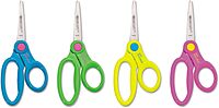 Westcott Ant-Microbial Kids Scissors, 5in, Pointed, Assorted Colors