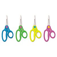 Westcott Ant-Microbial Kids Scissors, 5in, Pointed, Assorted Colors