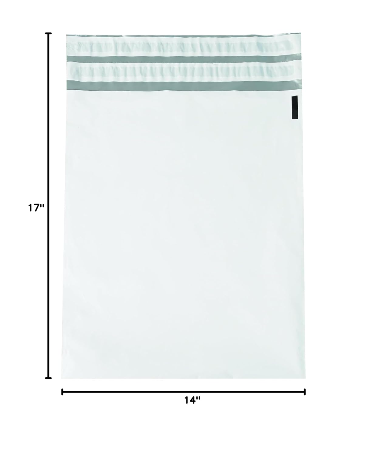 2.5 Mil Returnable Poly Mailer, 14"x17", 100 Pack