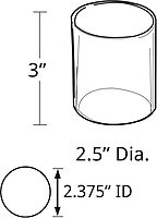 Azar Displays 224055 2.5" Diameter Cup Display (Pack of 20) Single Cup (20 PK)