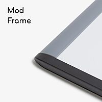 U Brands Magnetic Dry Erase Board, 20"x16", Black and Grey Frame, includes Marker and Magnet