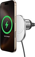 Belkin MagSafe-Compatible Wireless Car Charger with 15W Fast Charging, Powerful Magnetic Vent Holder for iPhone 16, 15, 14