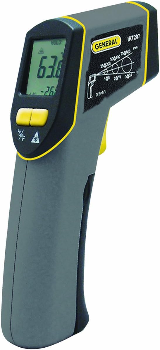 General Tools Non-Contact Digital Laser Temperature Gun, Thermal Detector