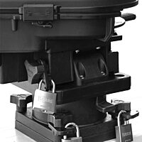 Scotty #3134 Downrigger Lock Set, 3-Pieces (Padlocks NOT Supplied),Black