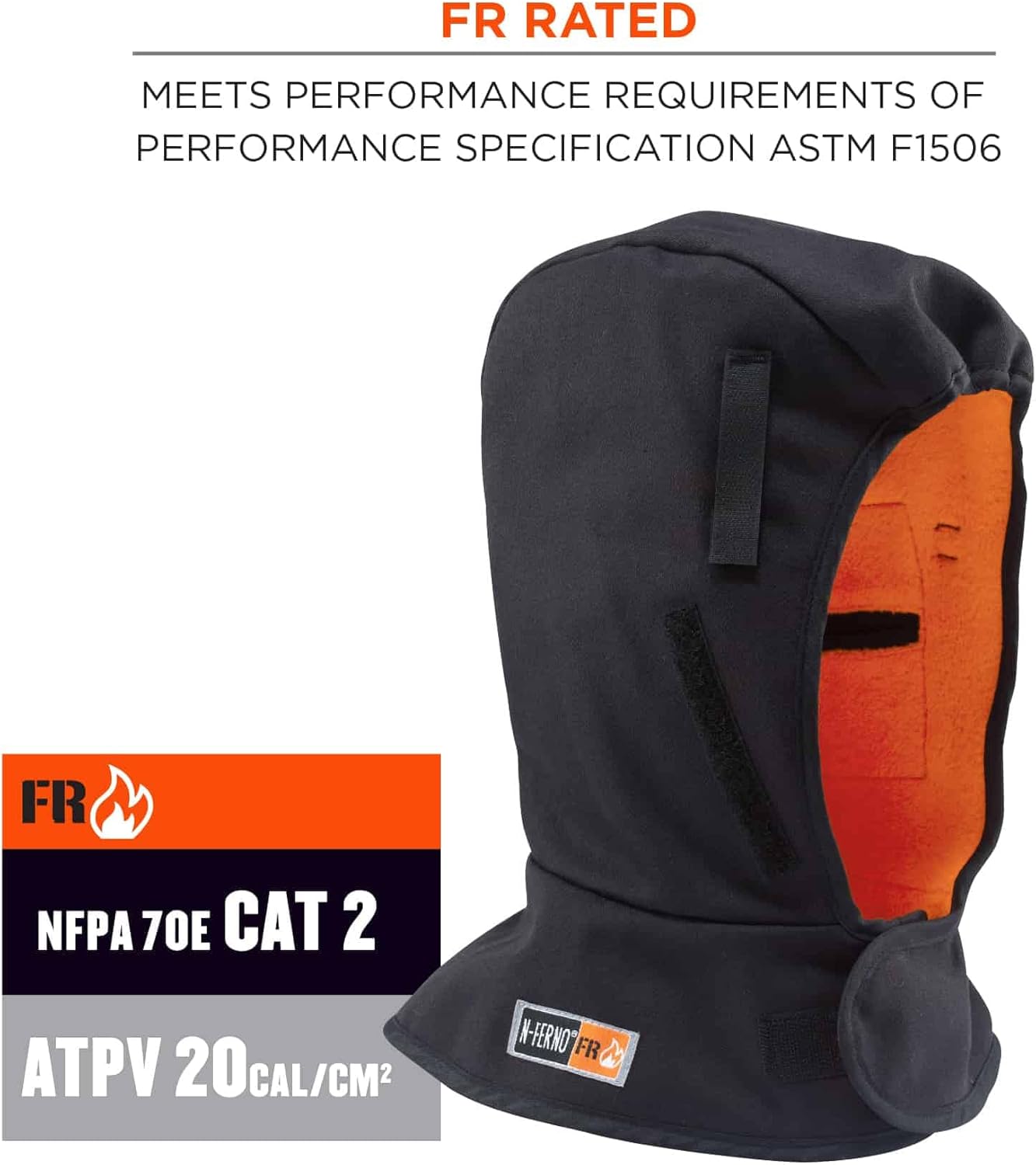 ERGODYNE N-Ferno 2-Layer FR Hard Hat Liner & Mouthpiece
