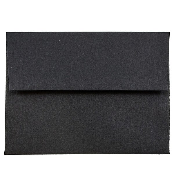 JAM PAPER Booklet Invitation Envelopes, Gummed Seal, 32-lb Linen, 30% Recycled