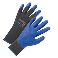 West Chester PosiGrip 713SPA Air Injected PVC Palm Coated Black Nylon Gloves