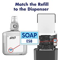 PURELL Brand HEALTHY SOAP Gentle and Free Foam, Fragrance Free, 1200 mL Refill for PURELL ES8 Automatic Soap Dispenser (Pack of 2) - 7772-02 - Manufactured by GOJO, Inc.