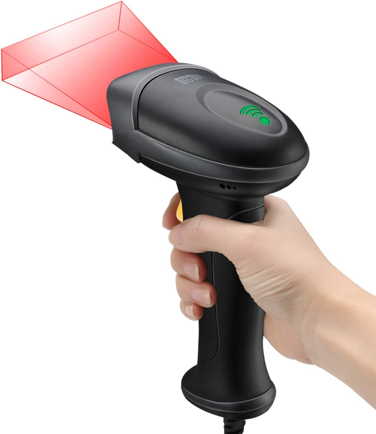 Adesso NuScan 2500TU Spill Resistant Antimicrobial 2D Barcode Scanner - Cable Connectivity - 12in Scan Distance