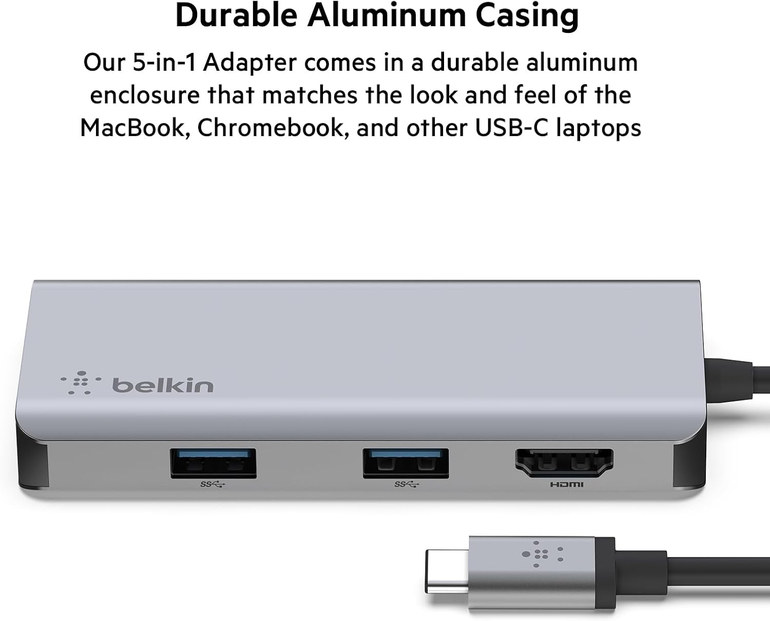 Belkin USB-C MultiPort Docking Station with 4K HDMI, SD & microSD Card Readers and USB-A Ports
