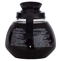 BUNN Glass Commercial 12-Cup Coffee Decanter, Clear/Black