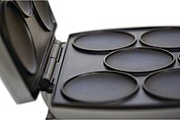 Brentwood AR-136 6 Piece Non-Stick Arepa Maker Silver, 1"