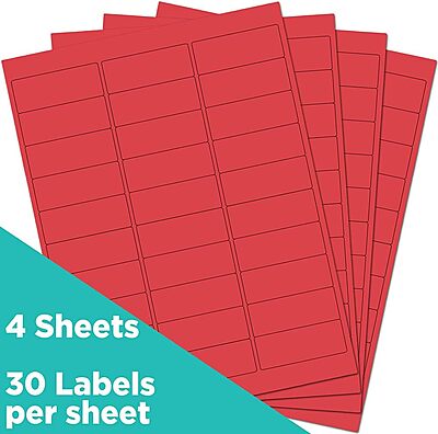 JAM PAPER Mailing Address Labels - Self-Adhesive Rectangular
