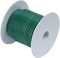 Ancor 112305 Marine Grade Electrical Tinned Copper Battery Cable (6-Gauge, Green, 50-Feet)