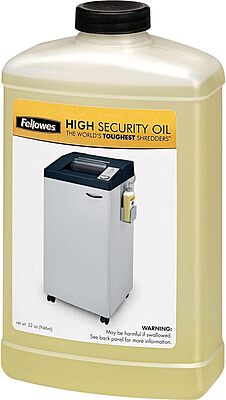 Fellowes High-Security Shredder Oil, 32 Oz (4/Carton)