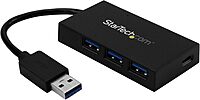 StarTech.com 4 Port USB 3.0 Hub - USB Type-A Hub with 1x USB-C & 3x USB-A (SuperSpeed) - USB Bus or Self-Powered