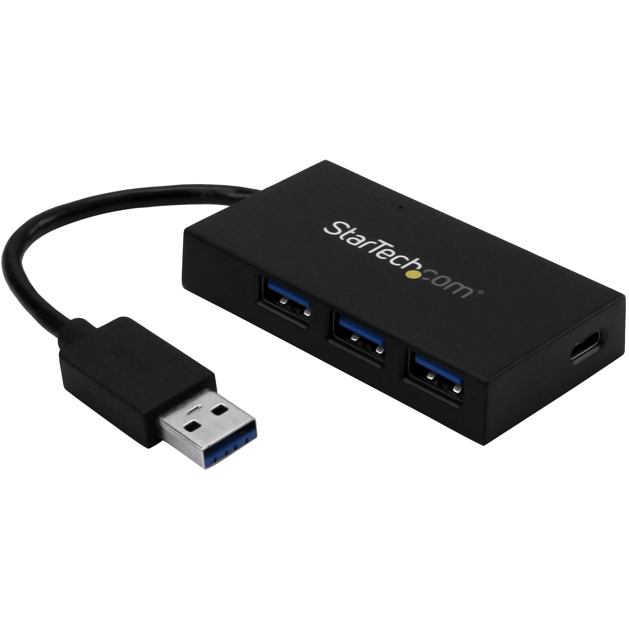 StarTech.com 4 Port USB 3.0 Hub - USB Type-A Hub with 1x USB-C & 3x USB-A (SuperSpeed) - USB Bus or Self-Powered