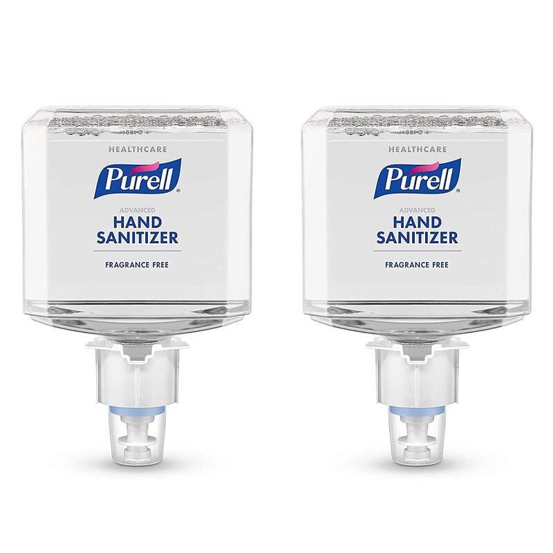 PURELL Advanced Hand Sanitizer Gentle & Free Foam, Fragrance Free, 1200 mL Refill for PURELL ES4 Manual Hand Sanitizer Dispenser (Pack of 2) - 5051-02