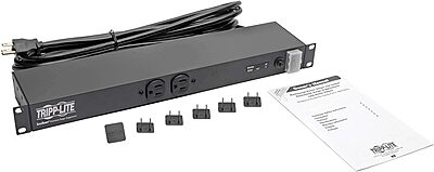 Tripp Lite 1U Rackmount Power Strip PDU, 15A 120V, 15ft Cord