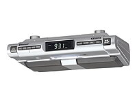 Jensen SMPS-628 Under-Cabinet Universal Bluetooth Music System, Silver