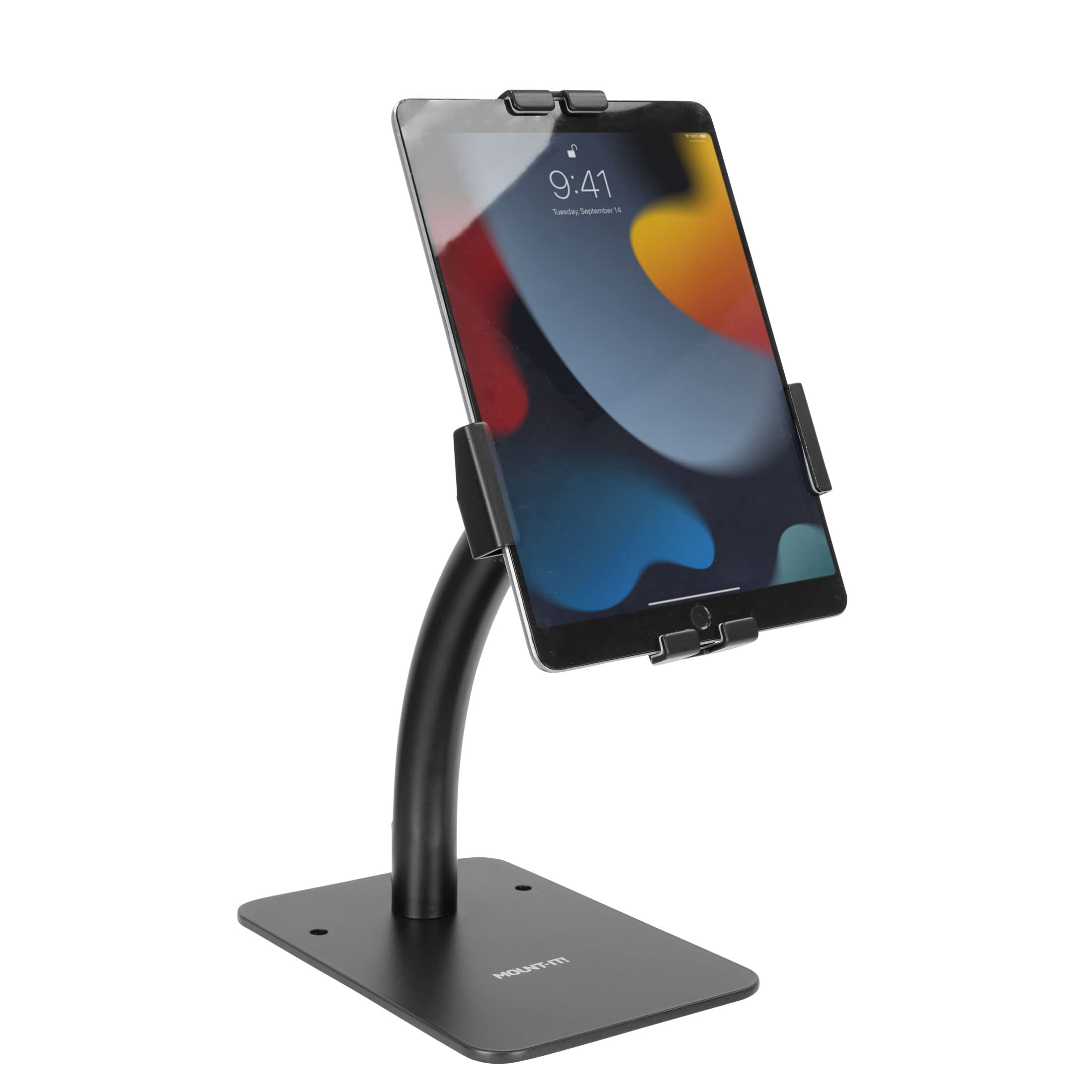 Mount-It! Anti-Theft Tablet Kiosk Countertop Stand | Universal Fit Retail Tablet Stand Compatible with 7.9" to 11" iPad