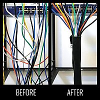 Klein Tools 450-330 Cable Management Sleeve, Cord Management for Home, Office or Job, 1-3/4-Inch Max Diameter, 3-Foot Length