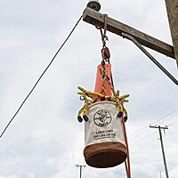 Klein Tools, 5104, 12" Bucket, Leather-Bottom, Natural Canvas