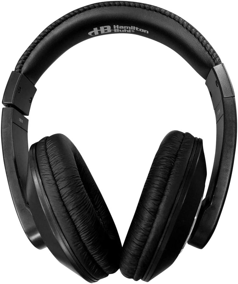 Hamilton Buhl Smart-Trek Headphone || 3.5mm TRRS Plug, Durable and Comfortable, Black (ST1BK)