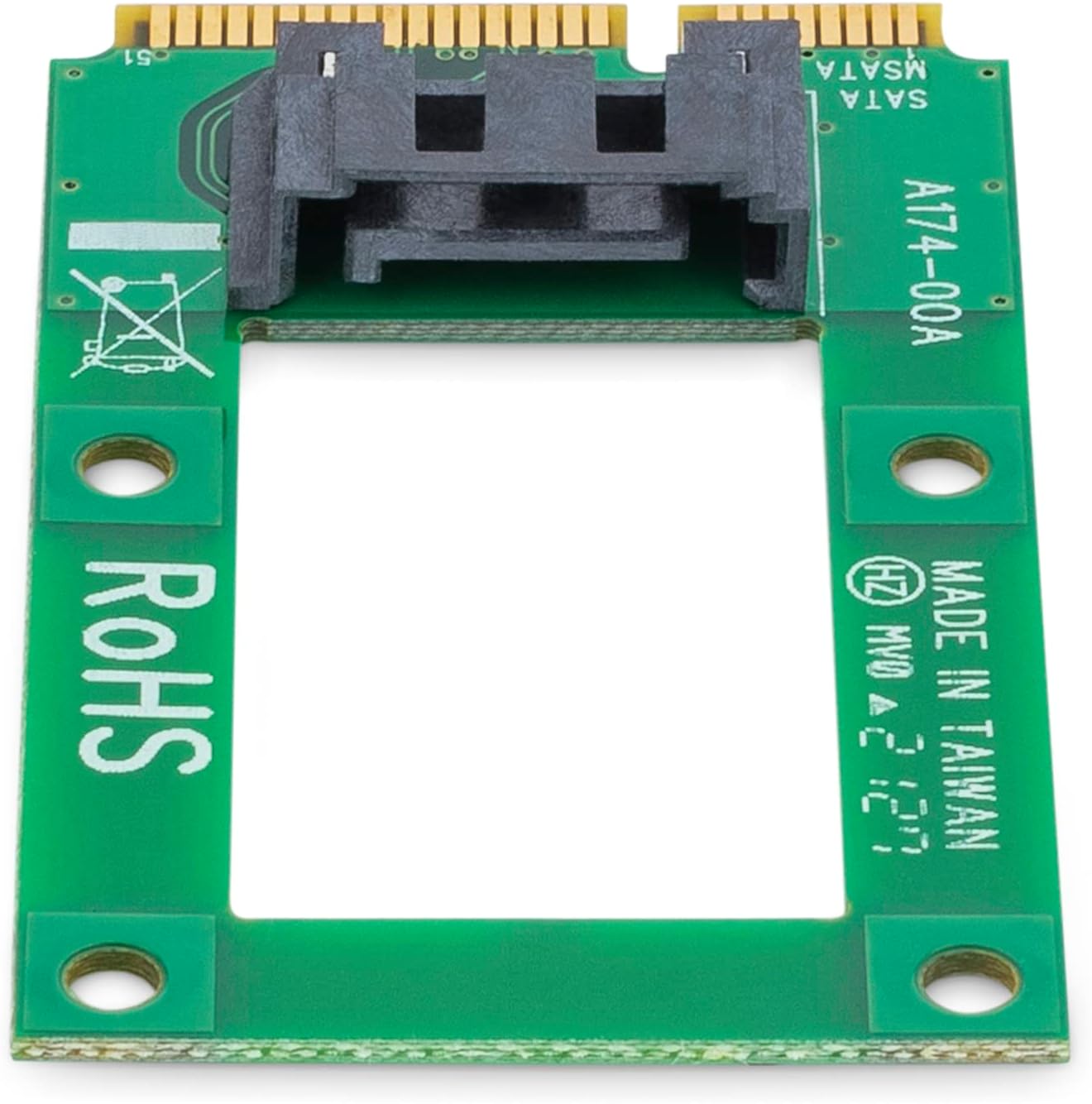 StarTech.com mSATA to SATA HDD / SSD Adapter – Mini SATA to SATA Converter Card