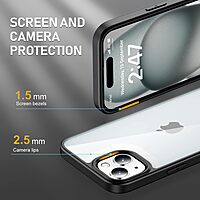 Black Border Clear Case