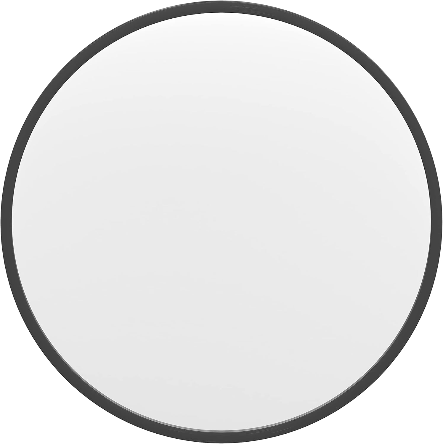 Flash Furniture Julianne Large Round Wall Mirror - Black Circle Accent Mirror