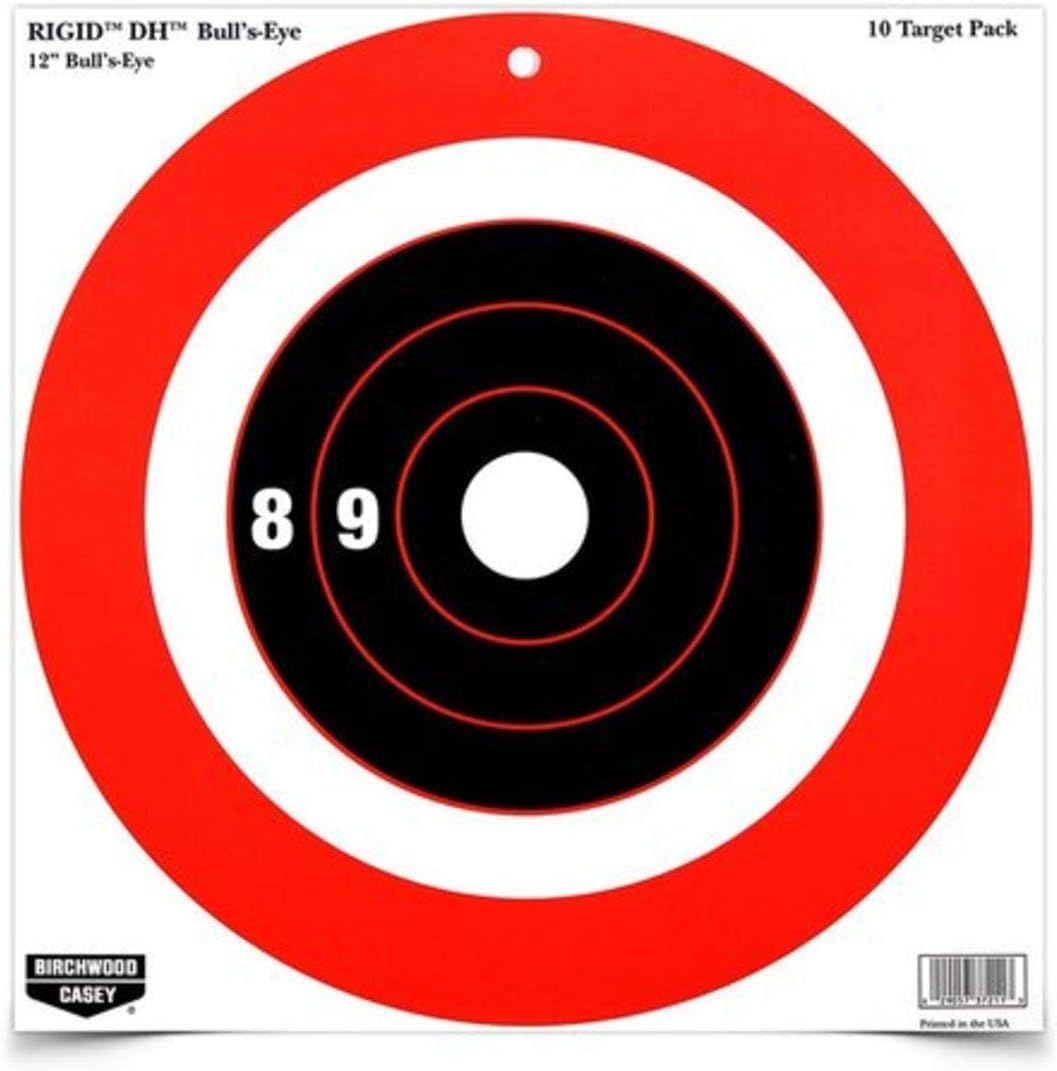 BIRCHWOOD CASEY Rigid 12" High-Contrast Corrugated Paper Shooting Targets - 10 Targets