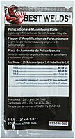 BEST WELDS 901-932-146-250 - 2" Plastic Magnifier Plate, 2" x 4.25" 2.5 Diopter,