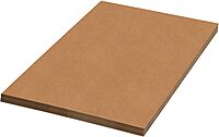 Partners Brand Kraft Corrugated Sheets, 24 in x 48 in, Pack of 20