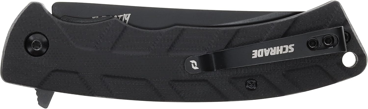 Schrade Delta Class Ferocity Folder 8in with 3.5in AUS-10 Steel Blade and G10 Handle for EDC