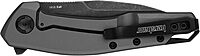 Kershaw Sanctum Pocket Knife, Curved Grey PVD Stainless Steel Handle, 3 inch 8Cr13Mov Blackwash Blade, Pocketclip