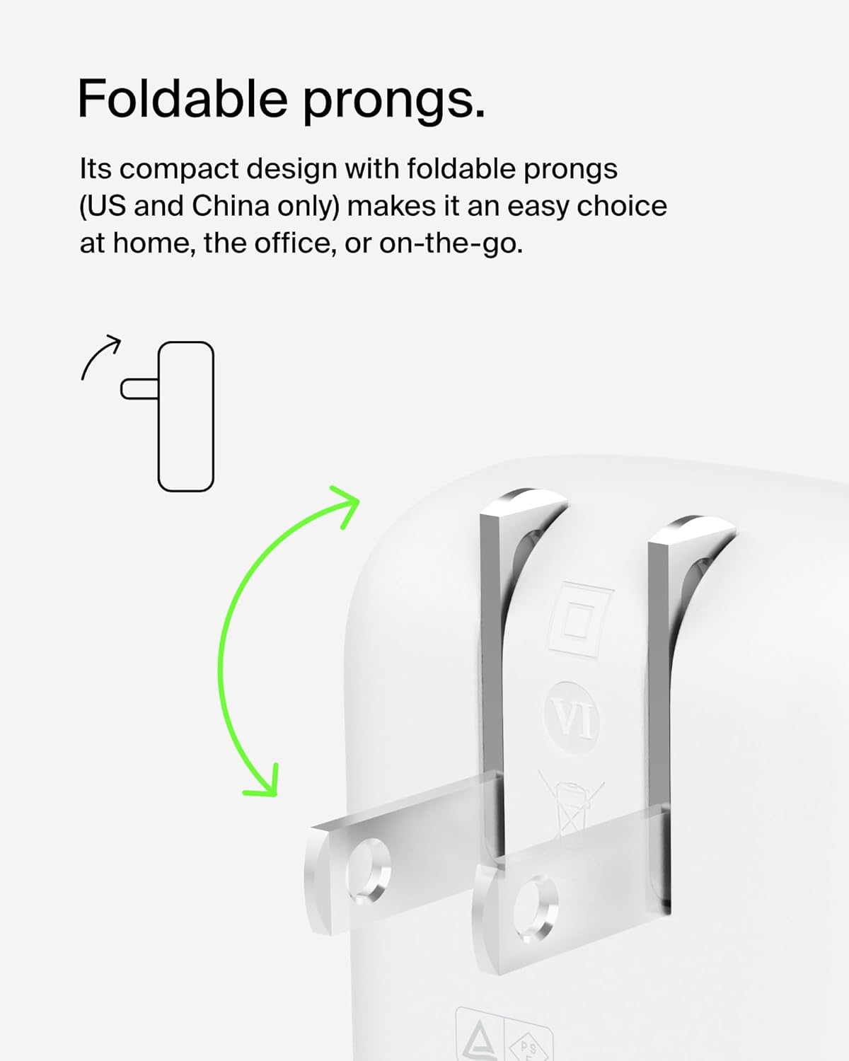 Belkin Dual Port Charger Block 42W, USB-C + USB-A Charger - Super Fast Charging - Samsung Galaxy S25, Apple iPhone 16, 15