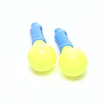 3M E-A-R Push-Ins Earplugs 318-1000, 28.0 dBs, 100 Pair, ANSI, Uncorded, No Roll, Push to Fit, Poly Bag