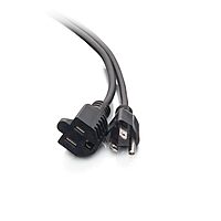C2G Outlet Saver Power Extension Cord - 18 AWG NEMA 5-15P to 5-15R