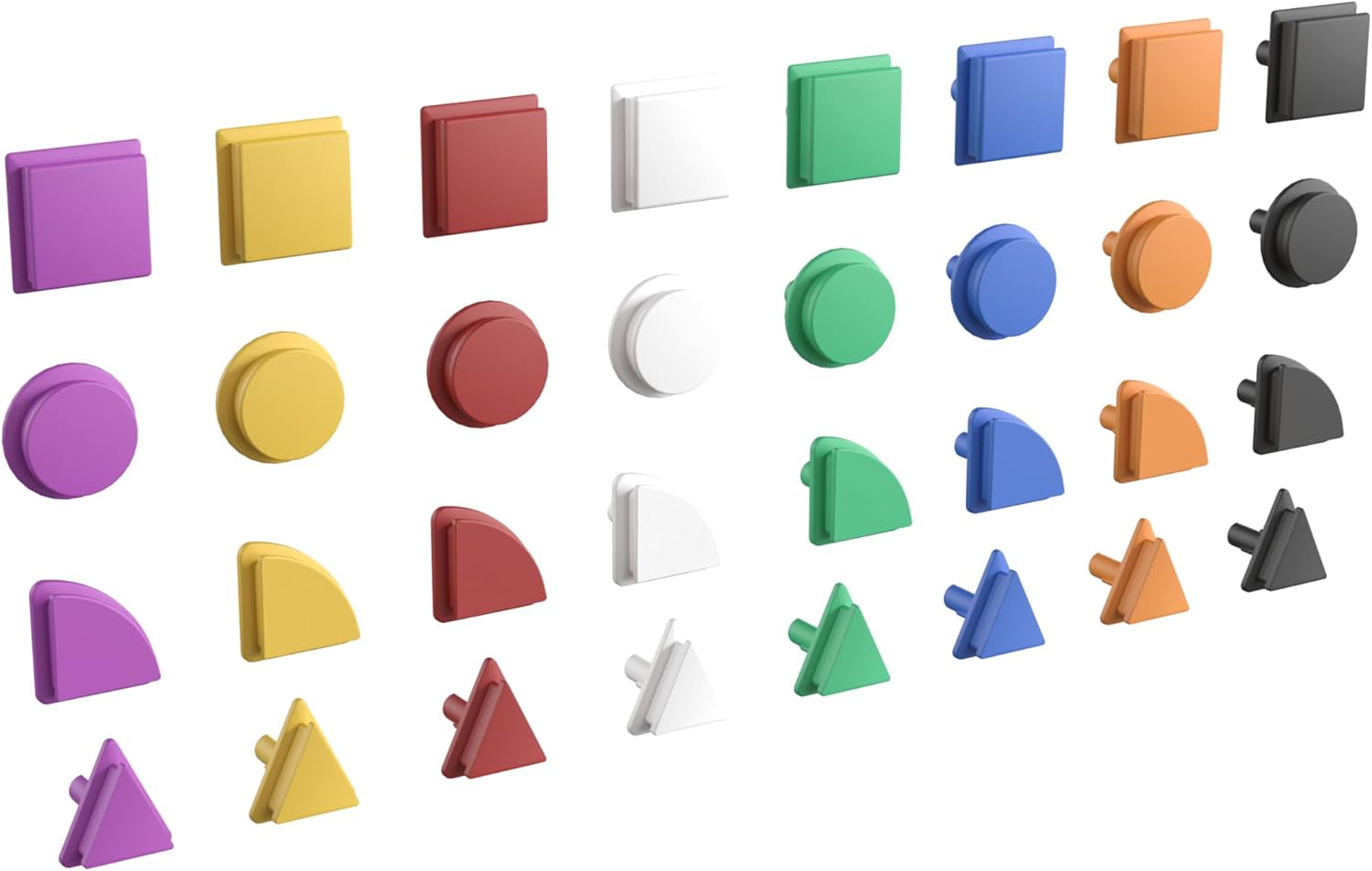 Flash Furniture Bright Beginnings Commercial 256-Piece Shape Set For Modular STEAM Wall Systems, Multicolor
